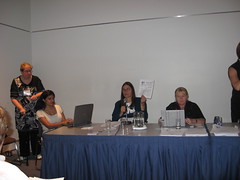Anne Hawker, Shantha Rau-Barriga, Marca Bristo and Kicki Nordstrom