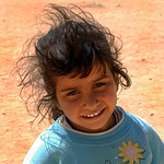 Young Bedouin child in the Sinai desert