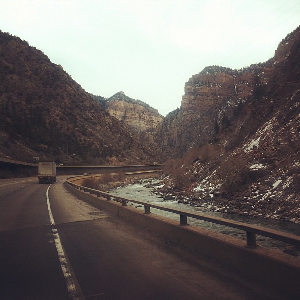 Glenwood Canyon, first leg of the trip to Buenos Aires!  24 hours to go!