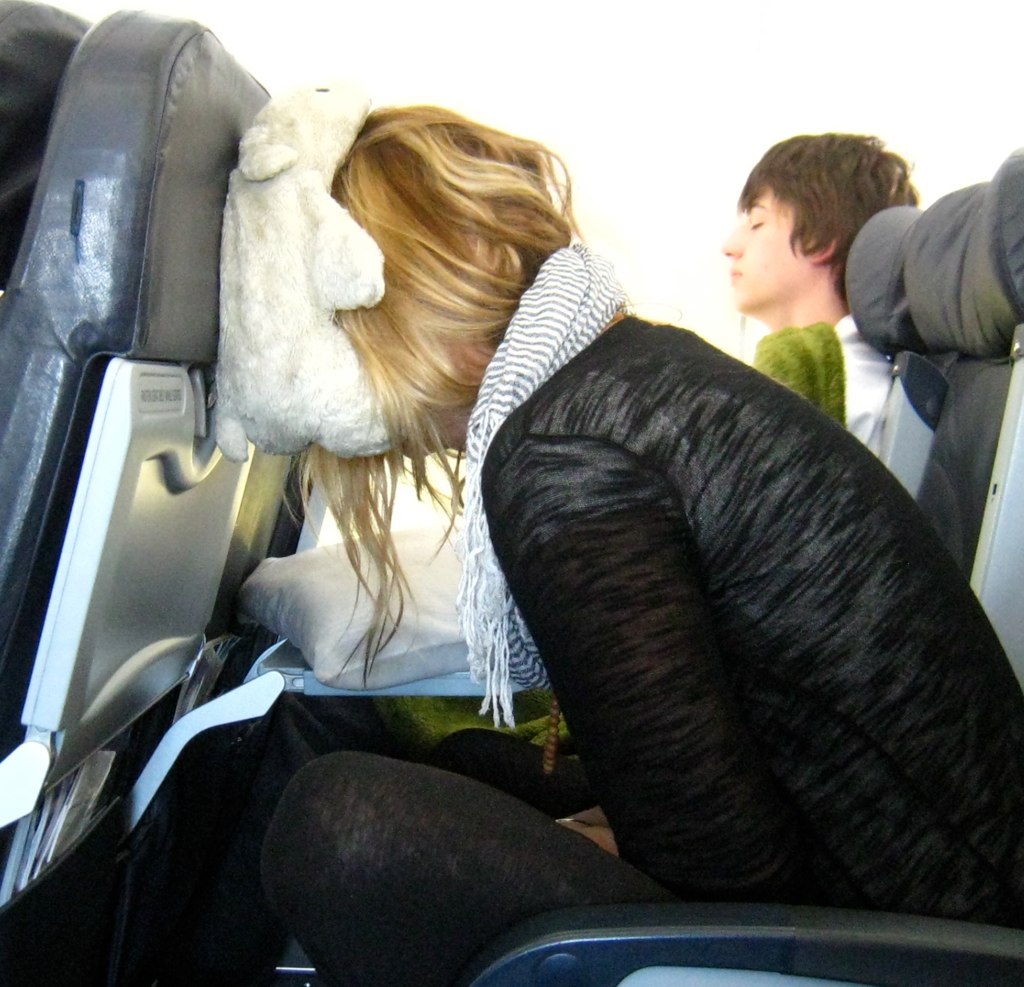 some people have trouble sleeping on a plane