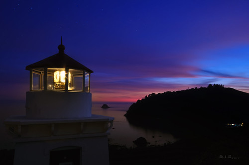 ocean california sunset sky lighthouse night stars coast twilight marine pacific coastal northern