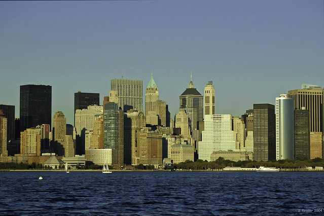 Lower Manhattan Skyline From Hudson River