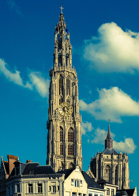 Antwerp Cathedral (Grote Markt) (Cross Process Effect) (Panasonic Lumix GM5 & 12-32mm Pancake Zoom)