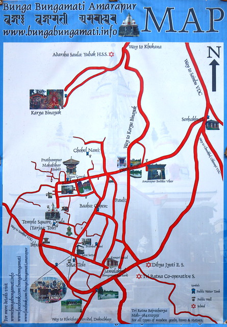 Nepal - Bungamati - Map