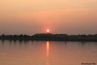 Sunset over the Bhagirathi