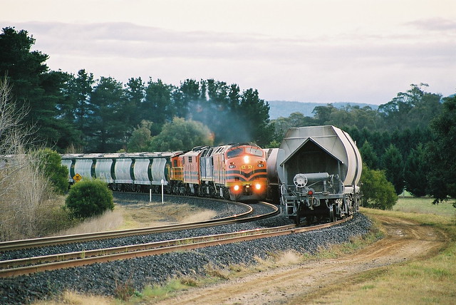 ARG's 3982 flour train at Calwalla (scan).