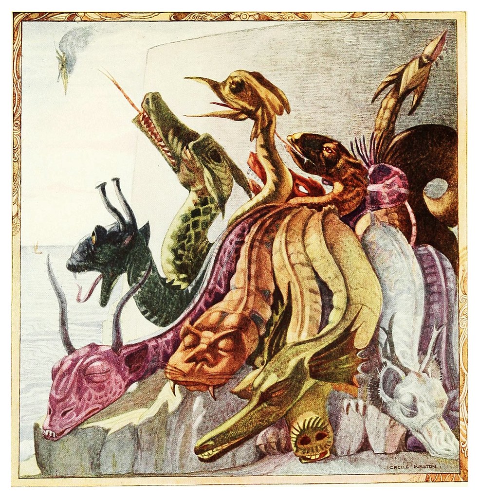 006-El dragon que vigilaba-Polish fairy tales 1920-Cecile Walton