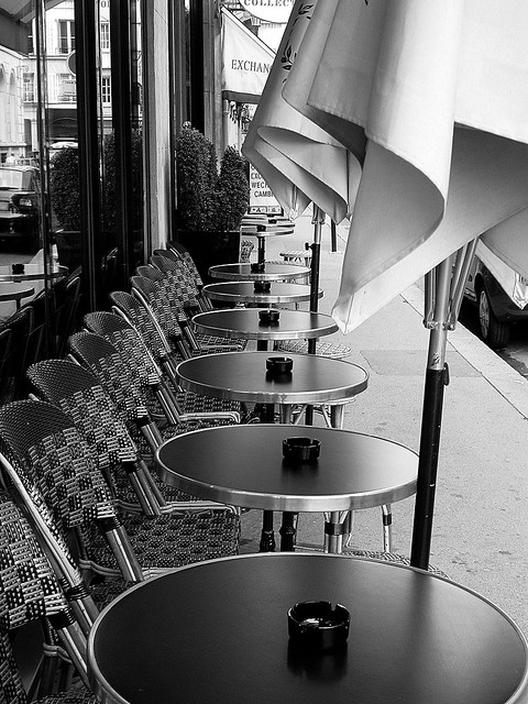 Paris sidewalk cafe