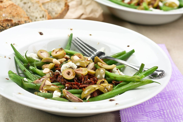 Green Beans Green Olives and Sundried Tomato Salad-1
