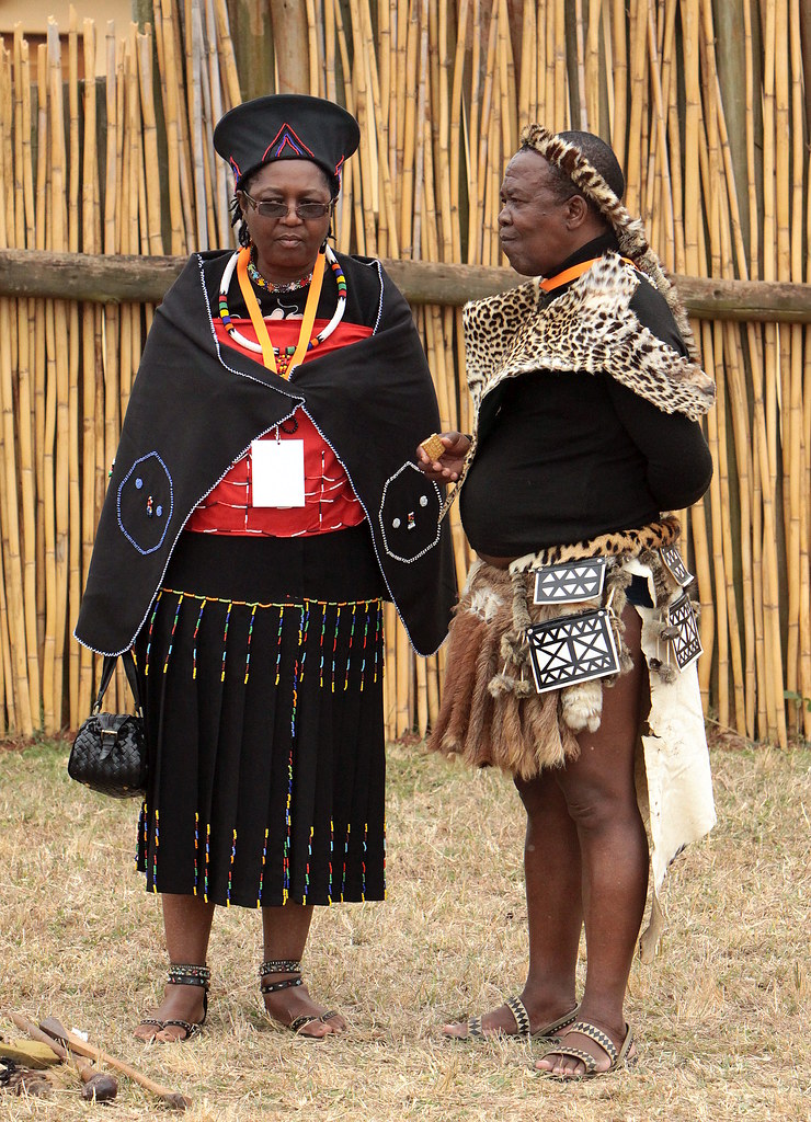 south africa - zulu reed dance ceremony.