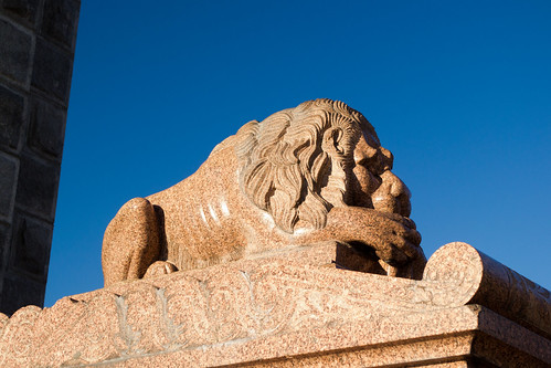 winter red monument architecture carved memorial arch afternoon victorian lion newhampshire scottish places nh historic national granite sarcophagus classical rest register repose northfield revival tilton nrhp