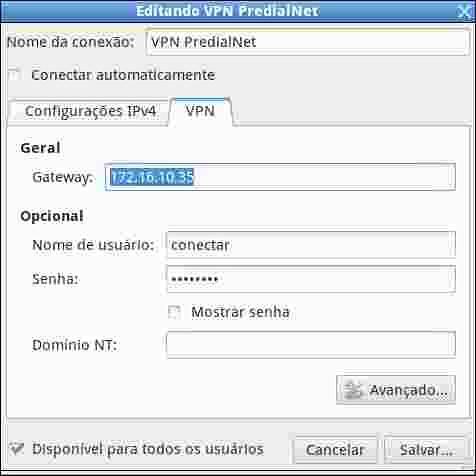 NetworkManager: Editando VPN PredialNet, VPN | by davidsonpaulo