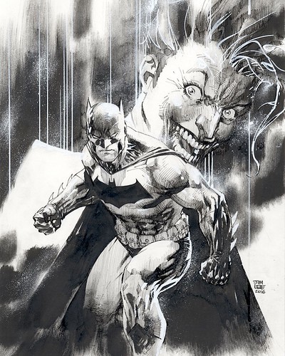 If you're quick to the draw, you may win this piece of original Batman and Joker artwork I did to benefit a local school. It's 11"x17" ink and white out on Bristol board. Auction ends in one day!!! http://bit.ly/27oeBb7. Or just go to biddingforgood.com a | by tf_tweeter