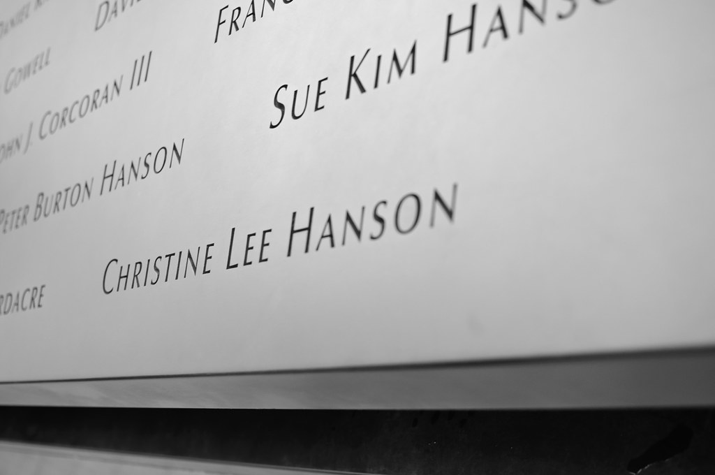 Flight 175 section, 9/11 Memorial | Paying my respects at th… | Flickr