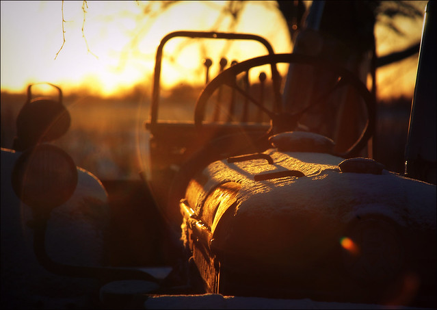 Sunset tractor