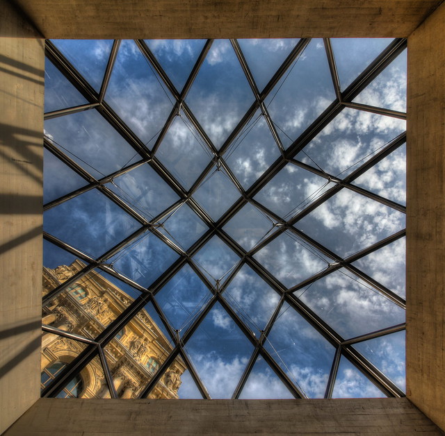 Square Pyramid Window - Louvre Paris