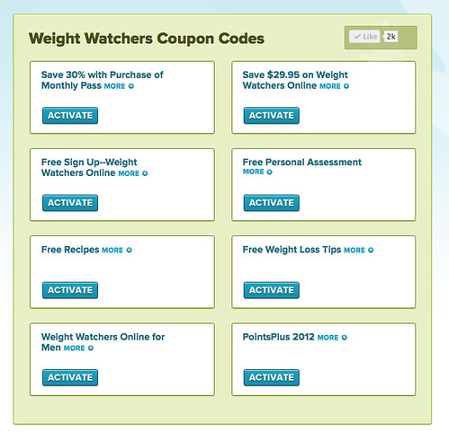 Weight Watchers Coupon Codes | These are the current coupons… | Flickr