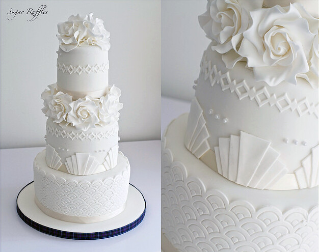 Art Deco Wedding Cake | Charlotte | Flickr