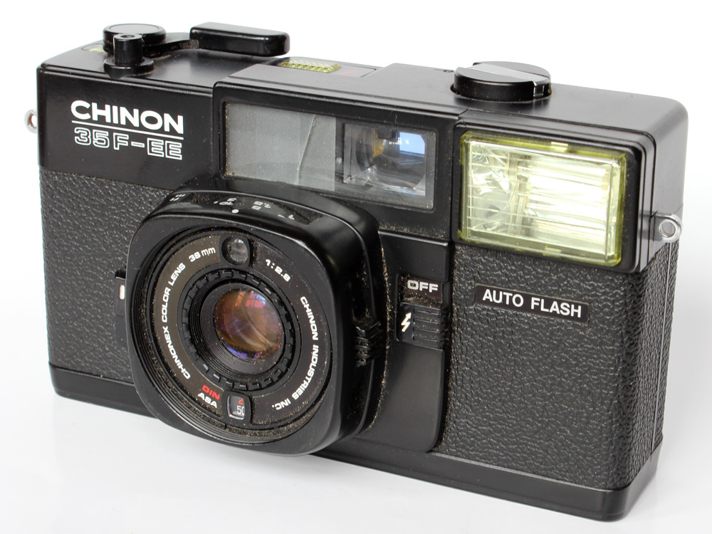 Appareil Photo Compact Chinon 35F-EE - Format 110 - Flash Intégré - Occasion Fonctionnel