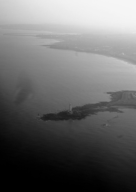 St. Mays lighthouse from the air