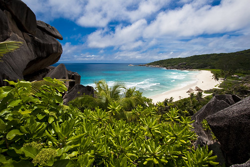 ocean beach nature beautiful seychelles grandanse ladigue