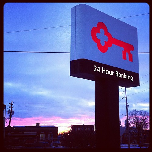 city winter sunset ohio sky cloud sun lines sign clouds buildings square evening key december power norwalk bank line squareformat oh hudson keybank iphoneography instagramapp uploaded:by=instagram