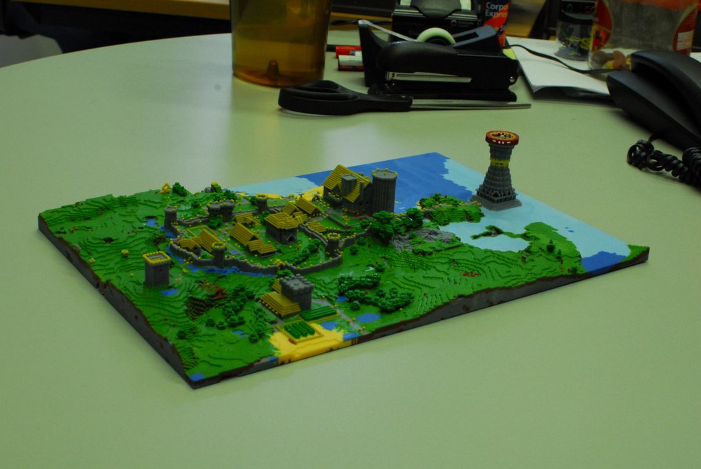 The whole model | A 3D model of a minecraft-village, exporte… | Flickr