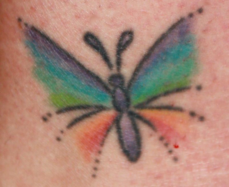 Rainbow Butterfly Tattoo on Behance