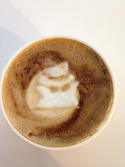 Today's latte, Mr. Incognito.