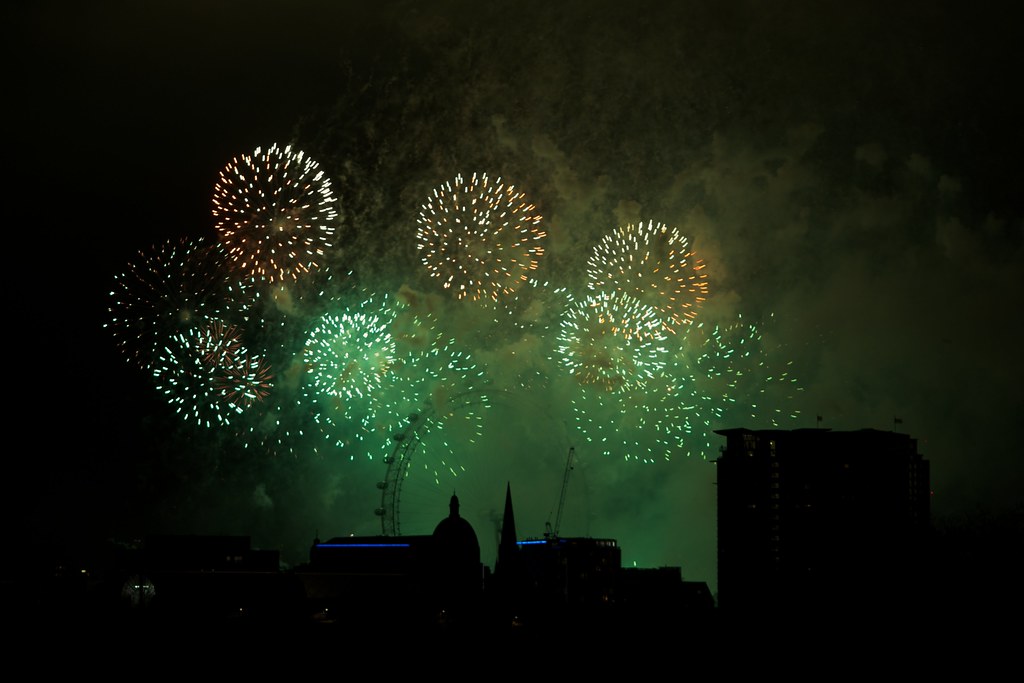 NYE 2011 London Fireworks