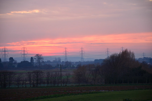from sunset over hoo cooling marshes