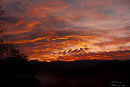 trees red sky orange mountains yellow fog clouds sunrise canon fire nc mark ii 5d fiery weaverville