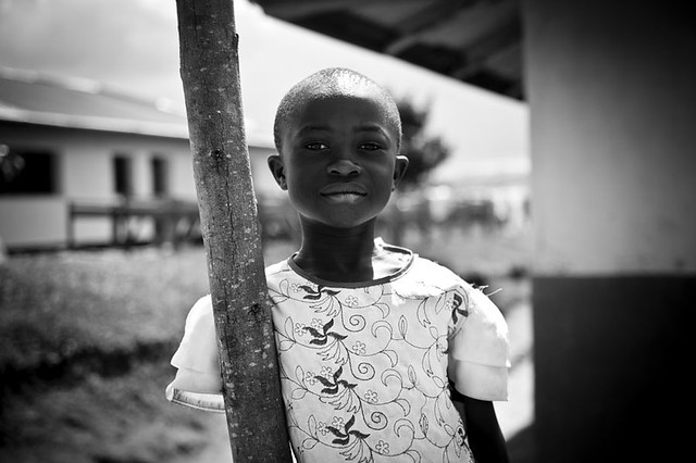 Lendu girl in the health centre of Aveba, Ituri district - DR CONGO -