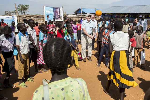 Former UNOMUR Commander Visits Civilian Site Protection in Juba, South Sudan