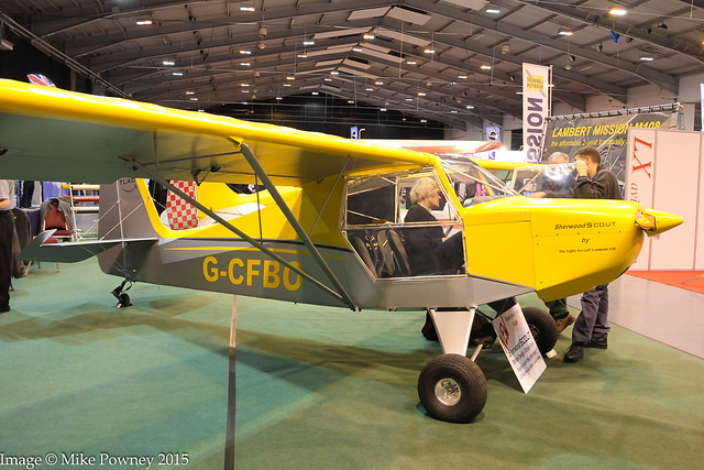 G-CFBO - 2007 build TLAC Sherwood Scout (Reality Escapade II), displayed at Telford during Flyer Live 2015