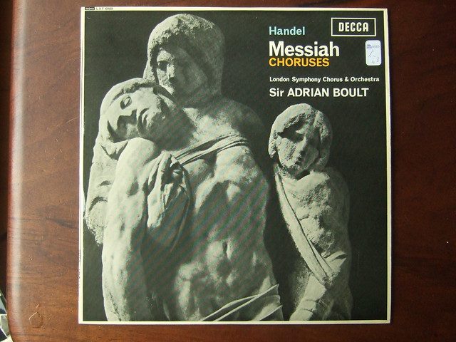 Handel - Messiah -Chorusus - LSO Chorus, LSO, Sir Adrian Boult, Decca LXT 6009 Mono