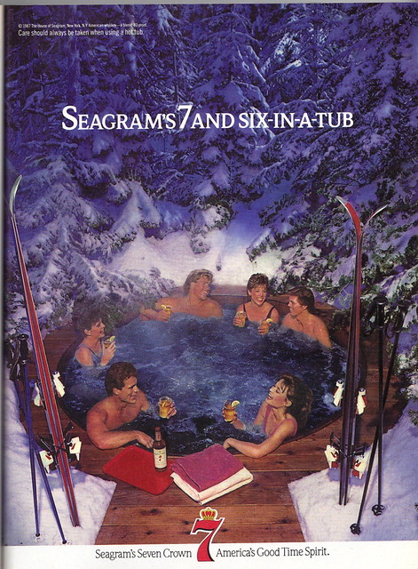 Seagrams hot tub ad 1988