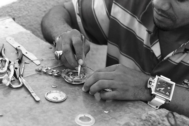 Street Watch Maker, Santo Domingo, January 2012