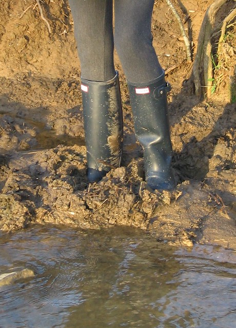 Hunter wellies in deep mud - a photo on Flickriver