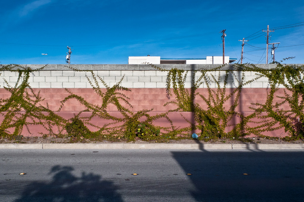 Freeway sound wall - San Mateo, Ca (January 2012) by Alexis Gerard - Off for a while