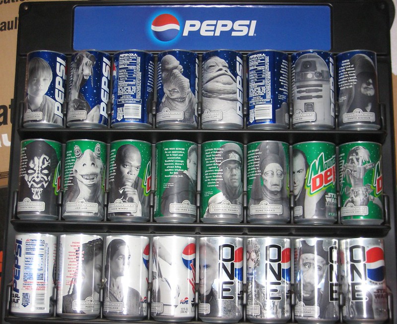 Star Wars Episode I Pepsi cans | Entire set of 24 character … | Flickr