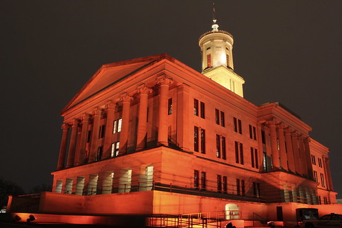 Tennessee State Capitol on Wear Red Day