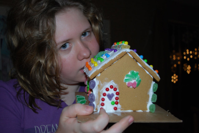 My Daughter Eating Her Gingerbread House