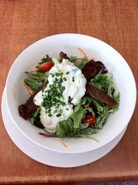 Cajun beef & ranch salad $9.90 lunch from hogs breath cafe