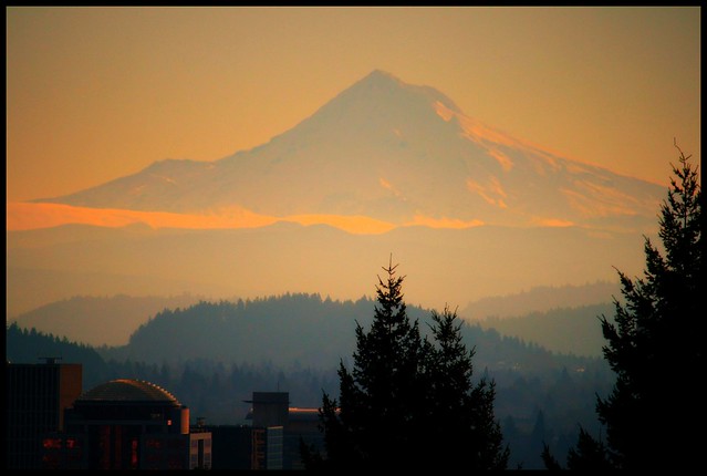 Mt Hood, you looked beautiful this morning!