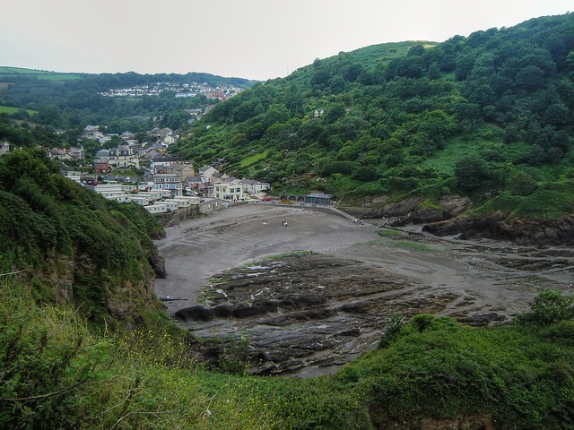 Combe Martin at low tide.