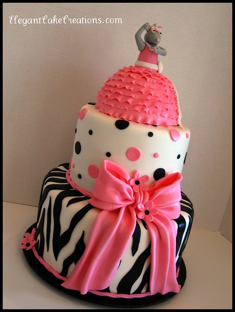Zebra Ballerina Cake