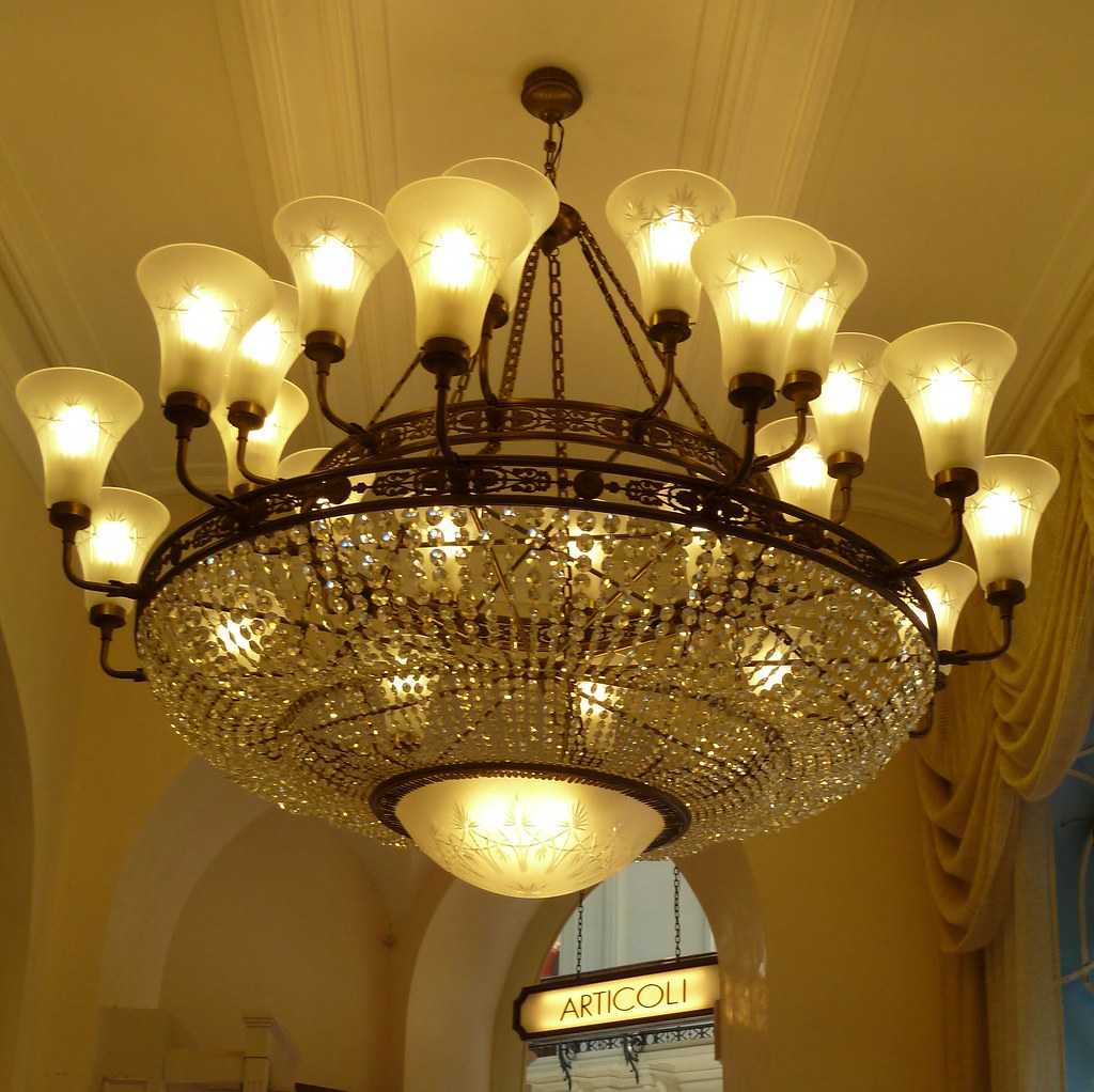 Moscow, Russia, Red Square, Gum Department Store, Chandelier by Mary Warren 20.8 Million Views