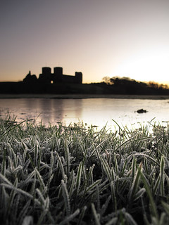 Frosty morning & Rhuddlan Castle