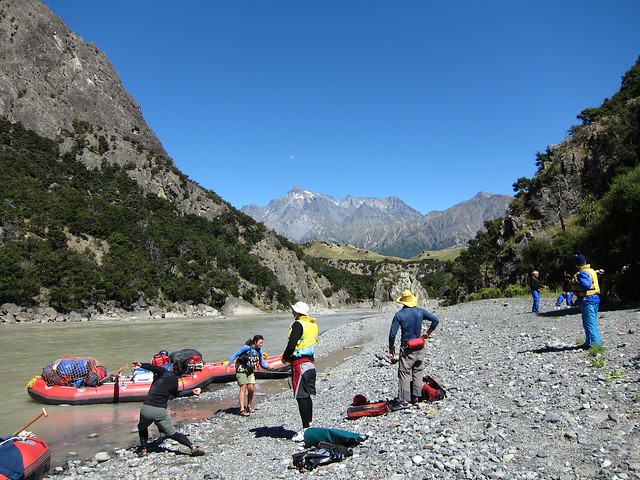 Rafting the Clarence River. South Island. New Zealand.